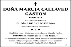 Maruja Callaved Gastón